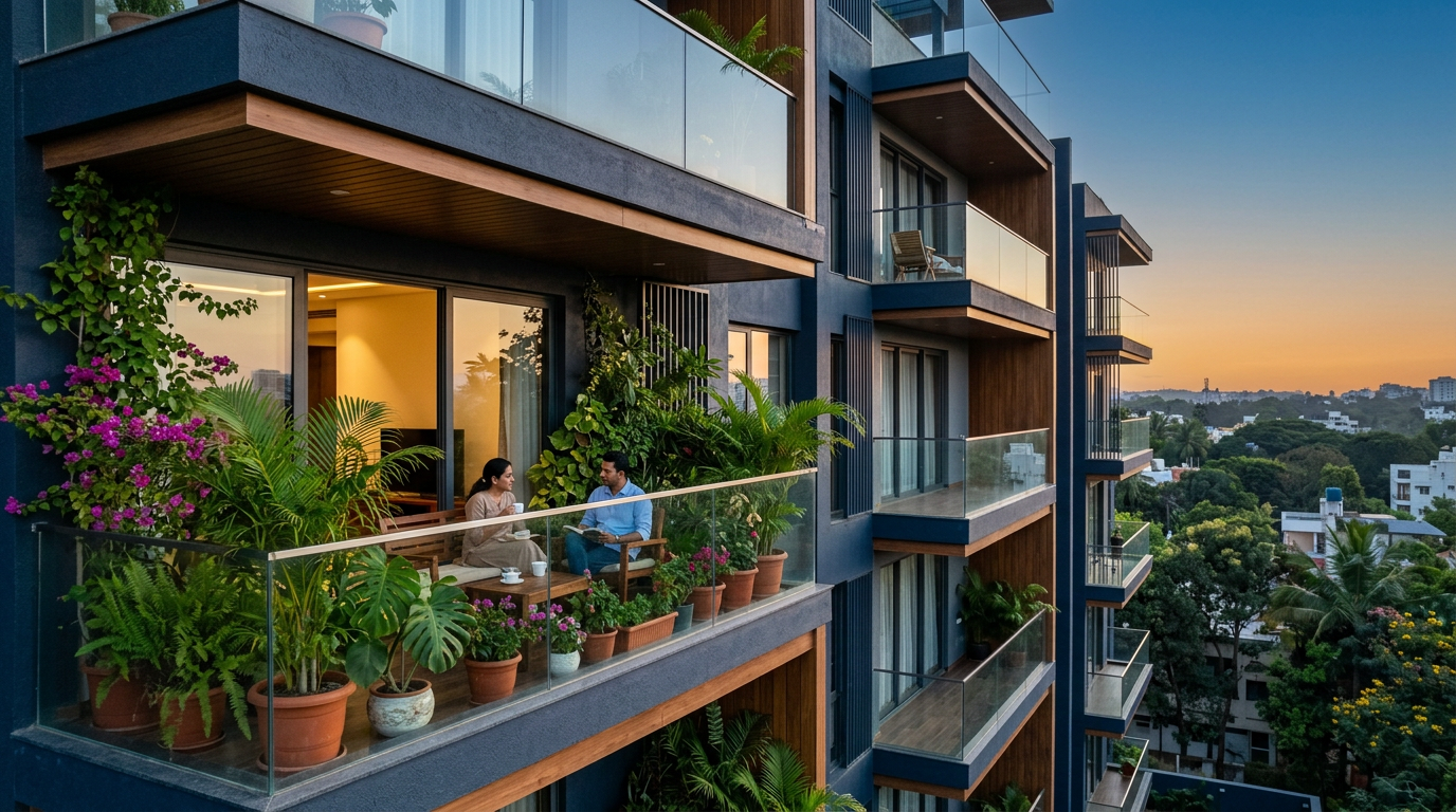 Modern Bengaluru home exterior